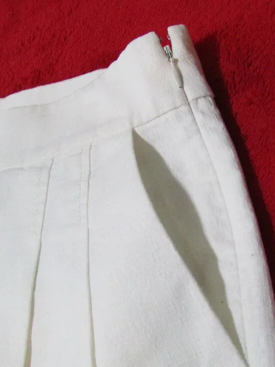 J. Crew Structured Cotton Shorts - Chino Pleated 3 inch inseam - Picture 4 of 10